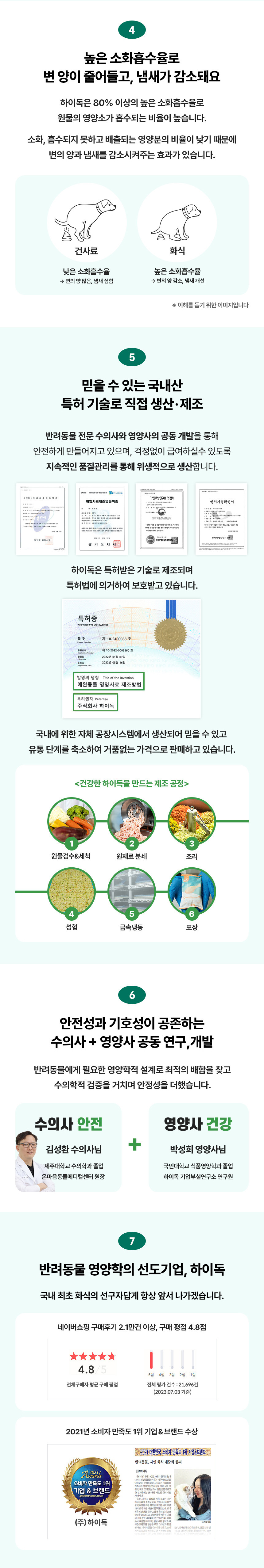 [무료배송] 하이독 칠면조 로제스튜 50g*8팩 6번째