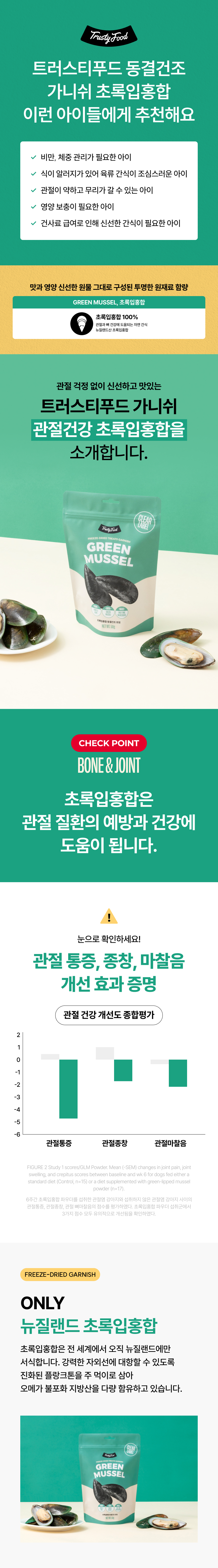 [무료배송] 트러스티푸드 동결건조 사료 비프패티+초록입홍합50g 세트 9번째