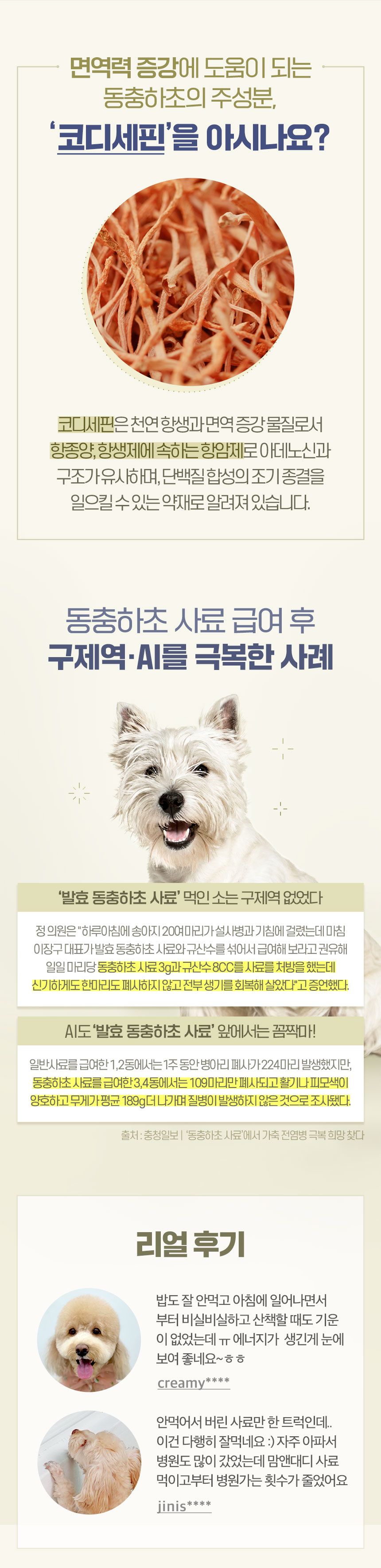 [무료배송] 맘앤대디 독 그레인프리 동충하초와 해죽순 1.2kg 6번째