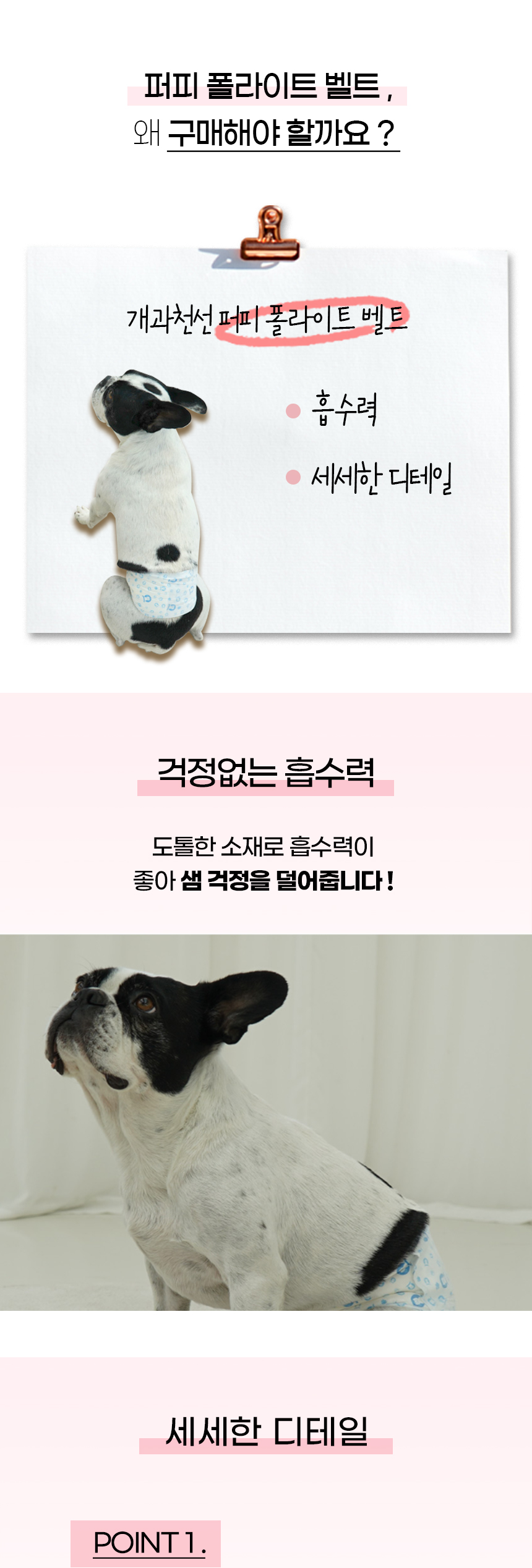 [NEW신상][무료배송] [2세트] 개과천선 독 퍼피폴라이트 매너벨트 (여자아이용/남자아이용) 6번째