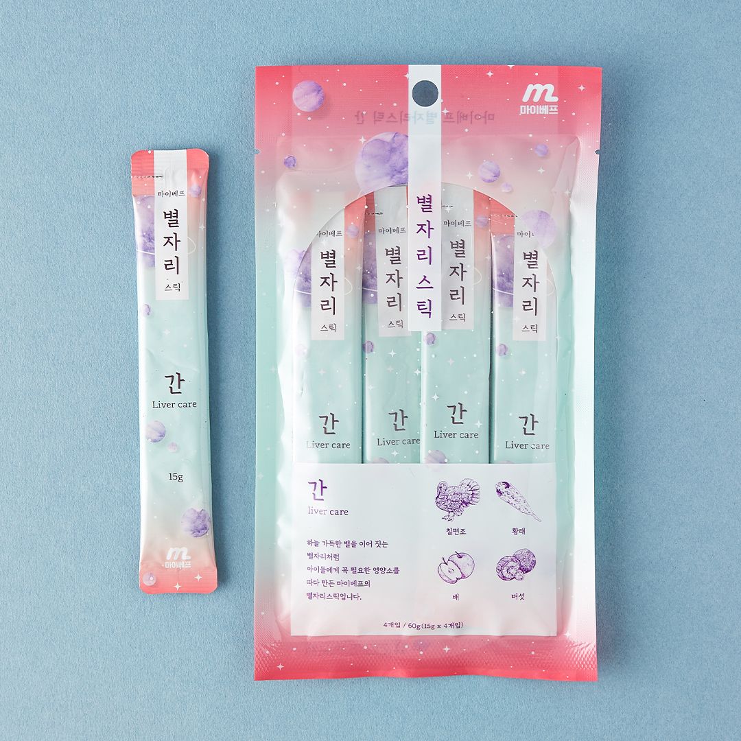 [유통기한임박, 23년6월28일] 마이베프 간건강 별자리스틱 15g*4p 0번