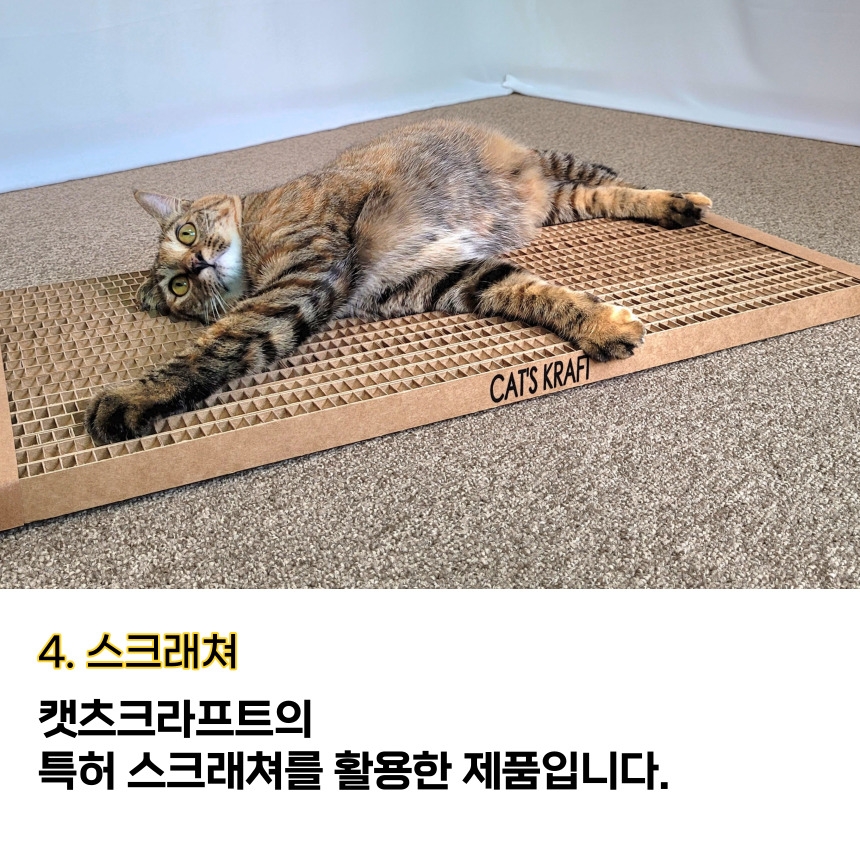 [무료배송] 캣츠크라프트 캣크사막화방지매트 자석모래매트 29.5*29.5 12번째