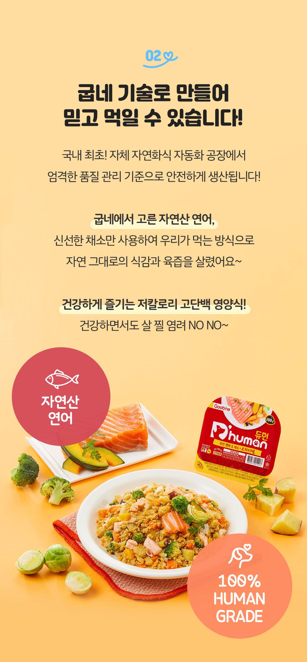 [무료배송] 듀먼 강아지 자연화식 연어&채소 100g 8팩 9번째