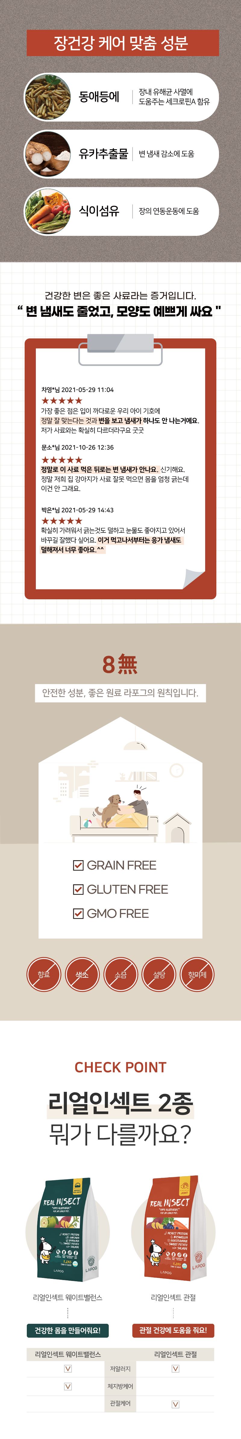 [NEW신상]라포그 독 리얼인섹트 조인트케어 4kg 5번째