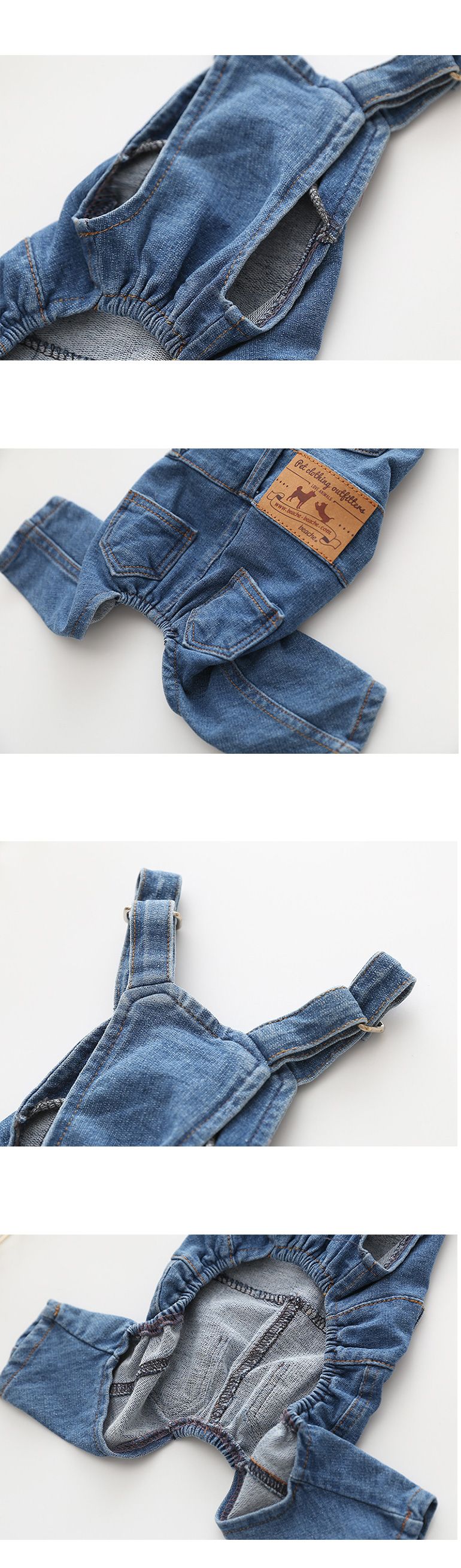 [무료배송] 쏘울펫 올인원 청멜빵 S-XXL 3번째