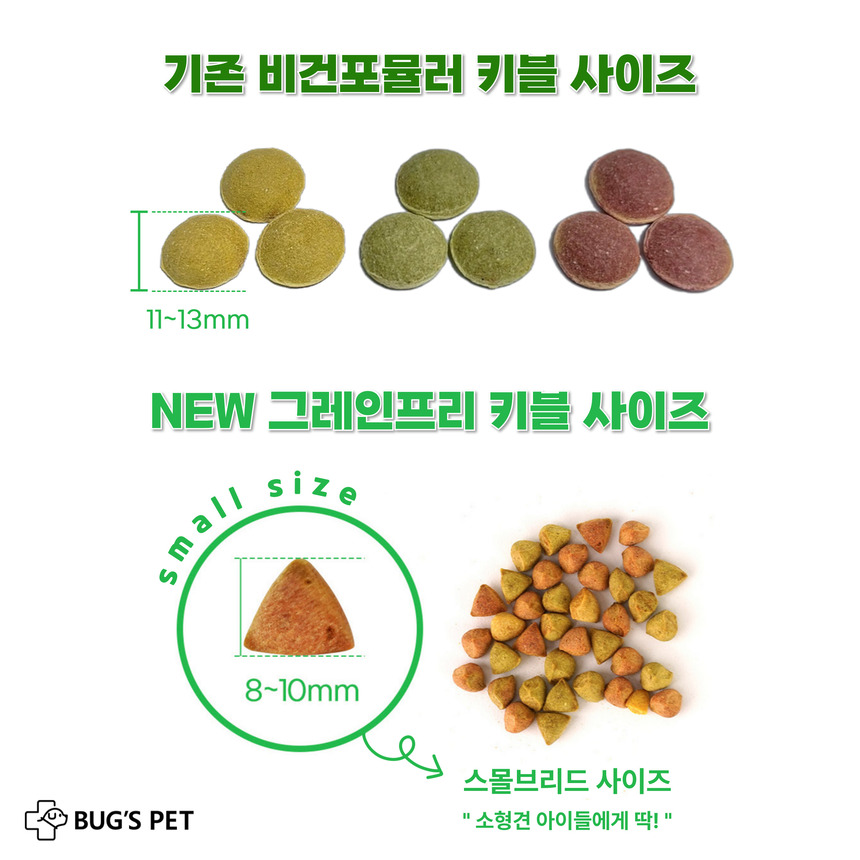 [NEW신상][무료배송] 벅스펫 벅스독 비건포뮬러 그레인프리 1.2kg 4번째