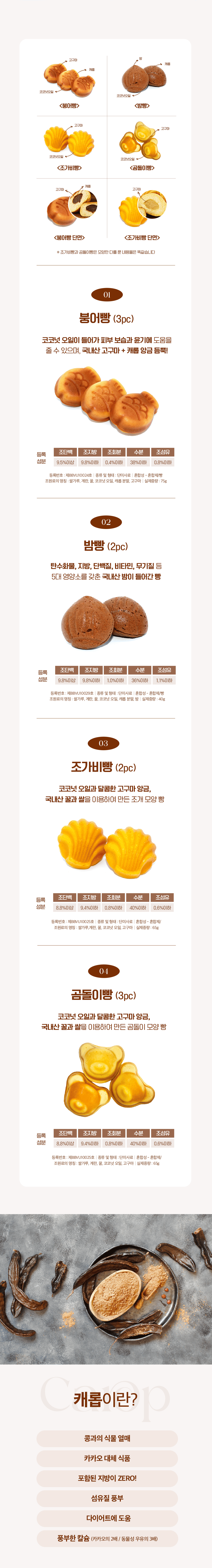 [NEW신상][무료배송] 애니콩 독 구움빵 4종 세트 (붕어빵3p/밤빵2p/조가비2p/곰돌이3p) 4번째
