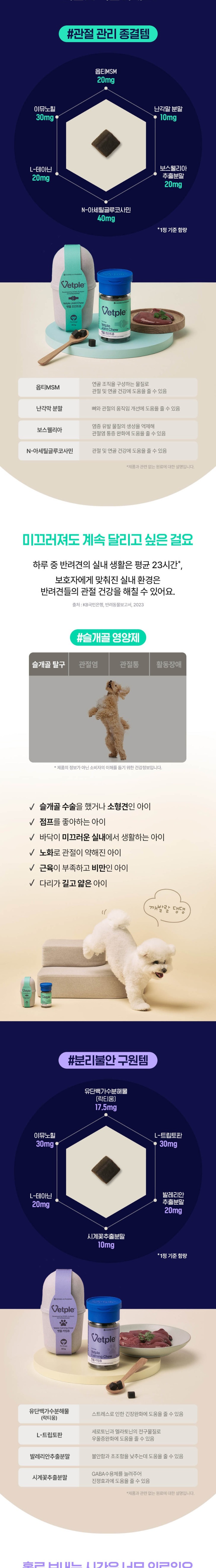 [NEW신상][무료배송] 동아제약 벳플 독 카밍츄 스트레스영양제 80g 3번째