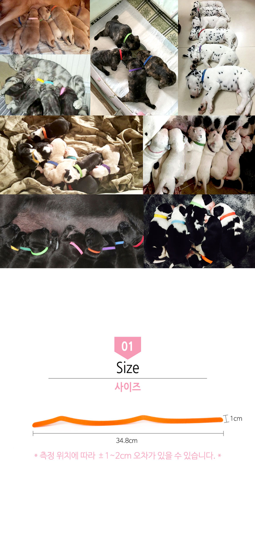 [무료배송] 애구애구 출산준비물 탯줄 목걸이 인식표(12색 SET) 5번째
