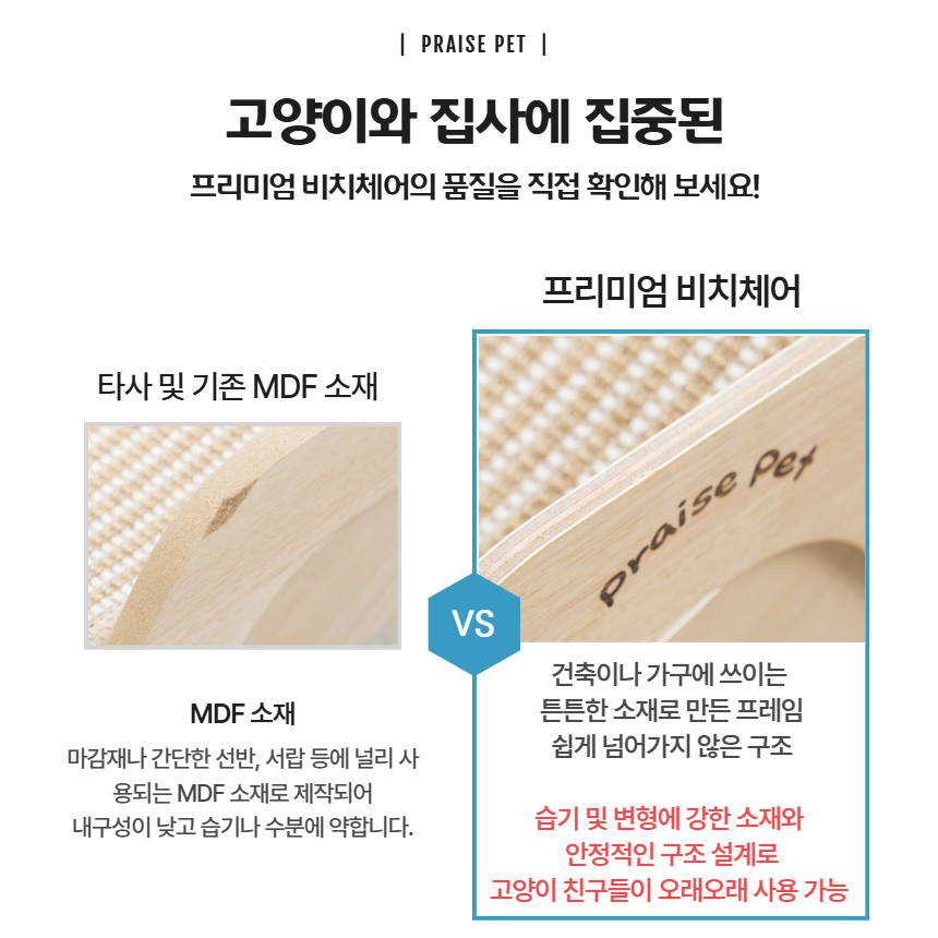 [신상특가][무료배송] 프레이즈펫 프리미엄 비치체어 스크래쳐 대형 와이드형 / 리필 교체 가능 7번째