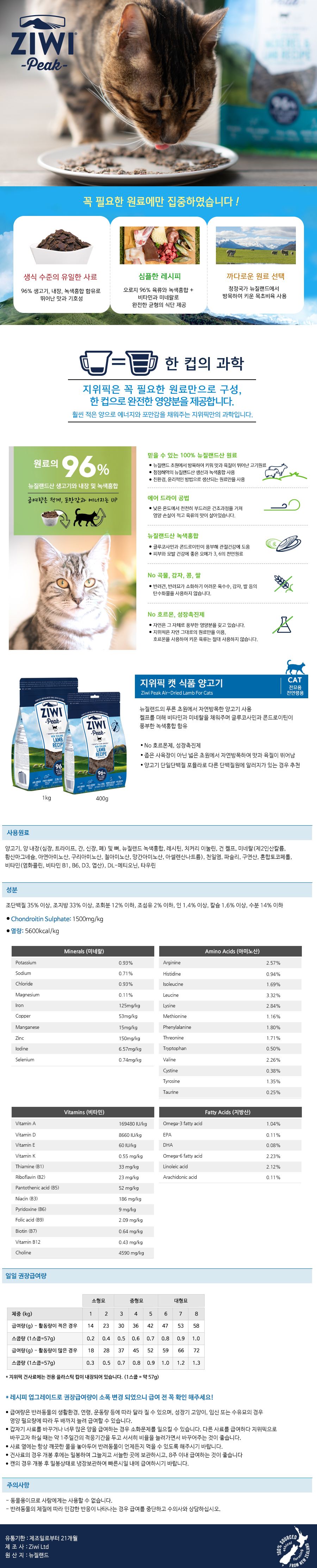 [체험단] 지위픽 캣 사료샘플 4종 1번째