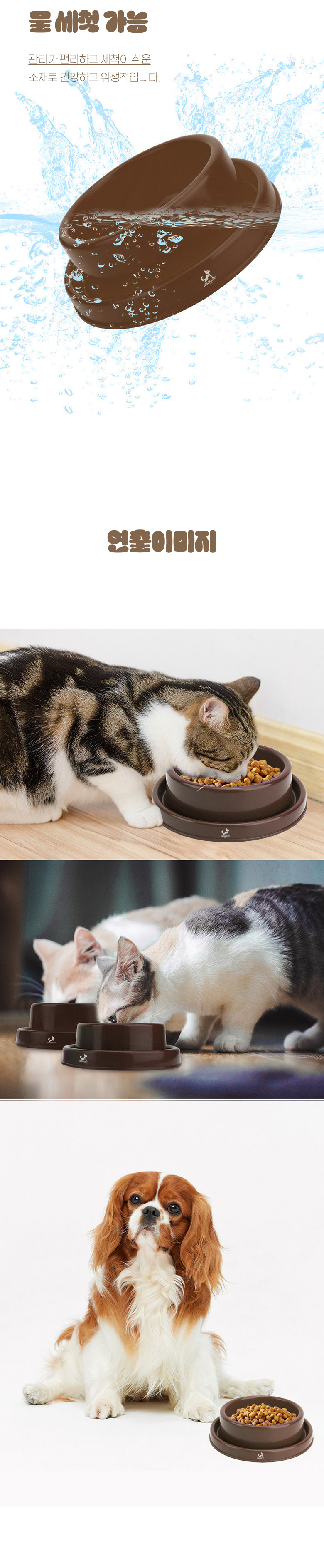 [NEW신상][무료배송] 딩동펫 길냥이 개미방지 대형 식기 3번째