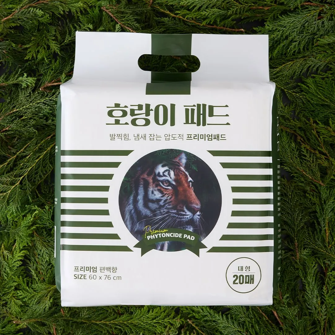 호랑이 피톤치드 패드 대형 20매 (60x76cm)