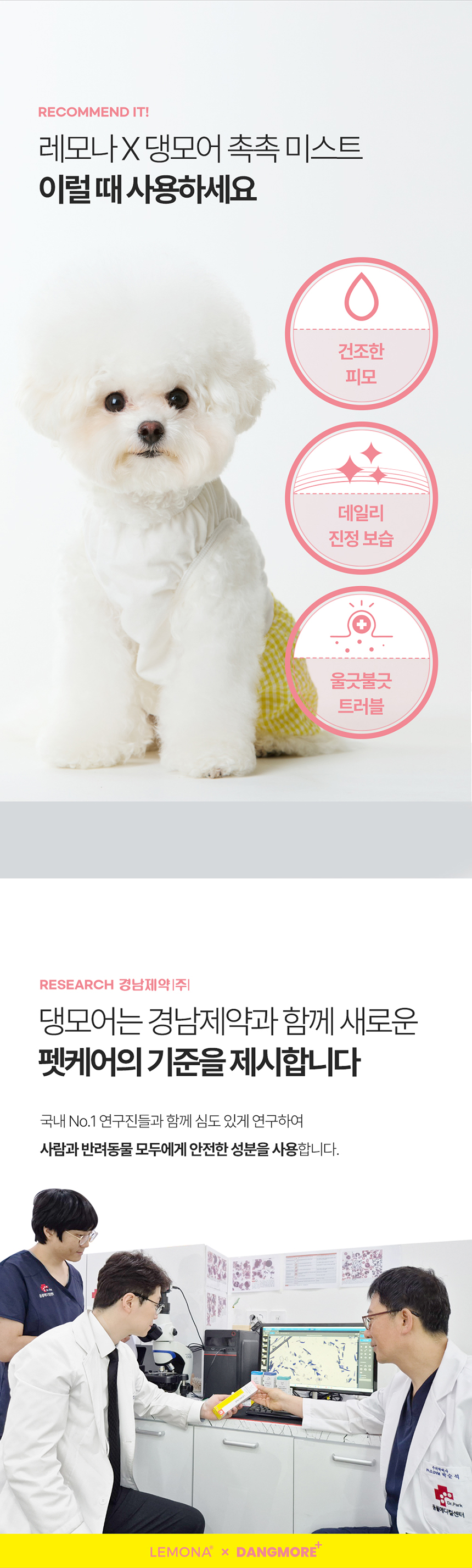 [체험단] [무료배송] 레모나 X 댕모어 촉촉 미스트150ml 2번째