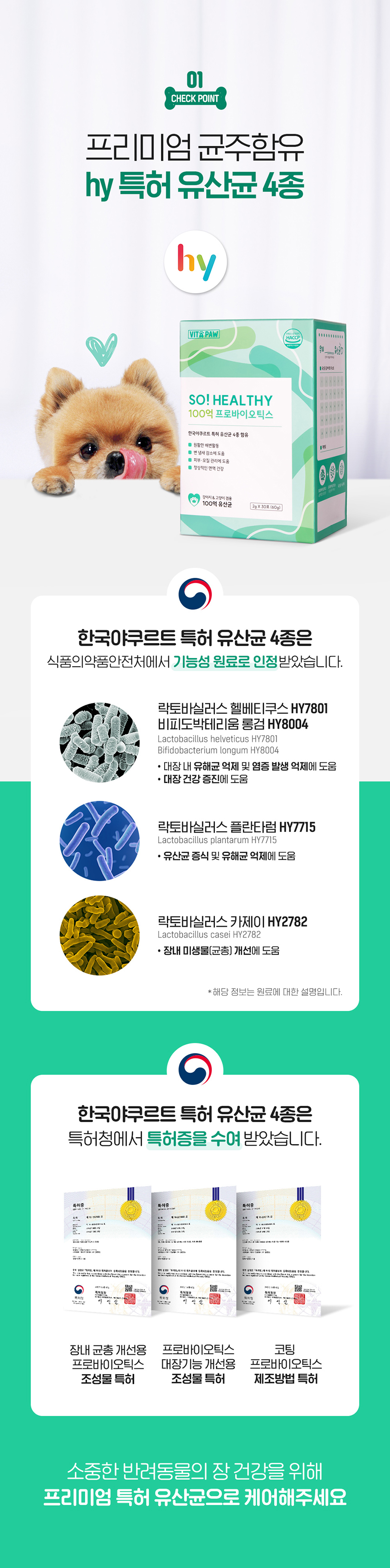 [무료배송] [유통기한임박, 25년12월11일] 비타파우 쏘헬시 100억 프로바이오틱스 30포 4번째