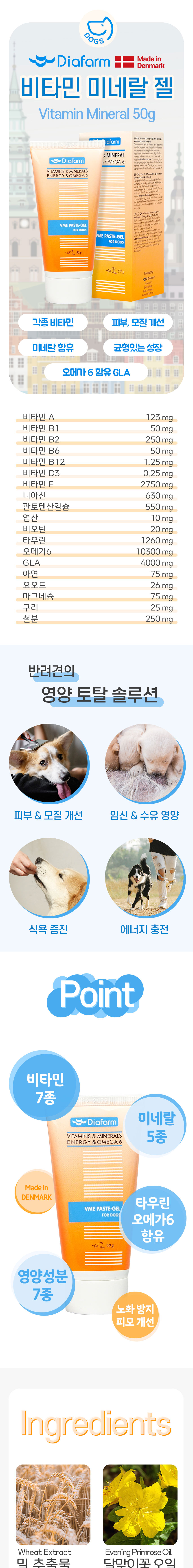 [무료배송] 디아팜 독  비타민 미네랄 젤 50g 1번째