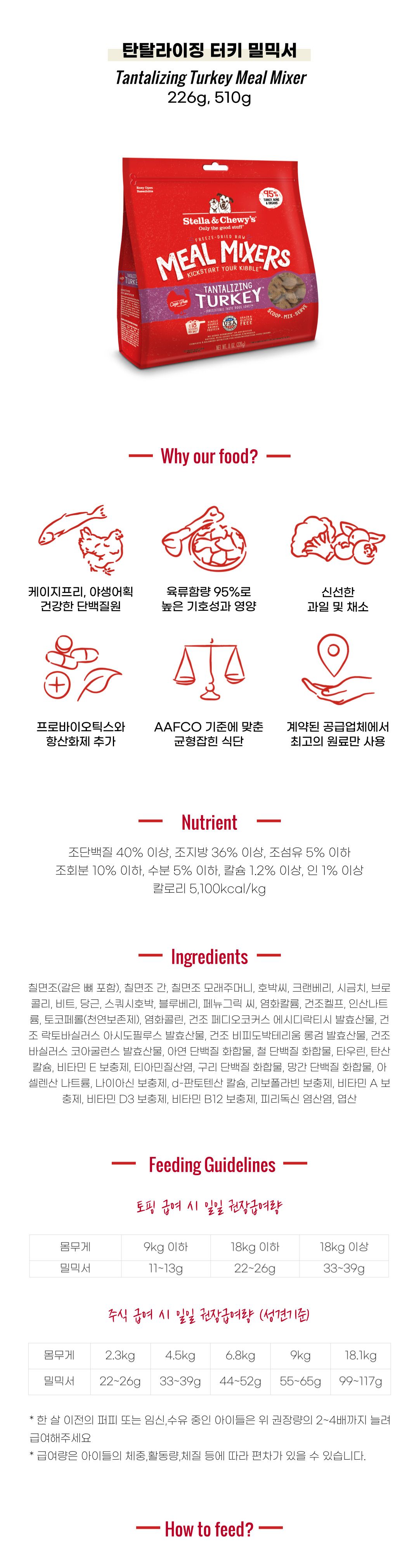 스텔라앤츄이스 독 탄탈라이징 터키 밀믹서 226g 2번째