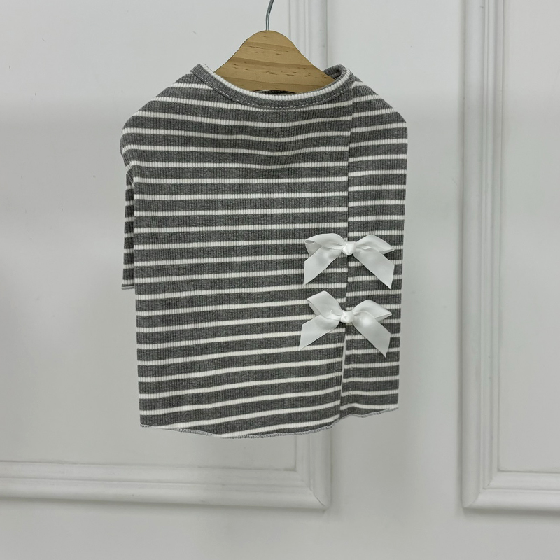 [무료배송] 해피댕댕 리본스트라이프티 S - XL 6번째