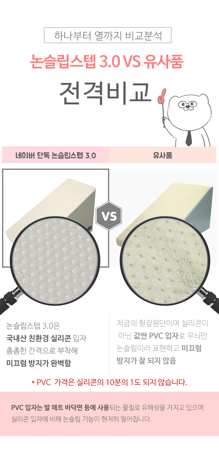 [무료배송] 초코펫하우스 논슬립 스텝 3.0 그레이/아이보리/핑크 22번째