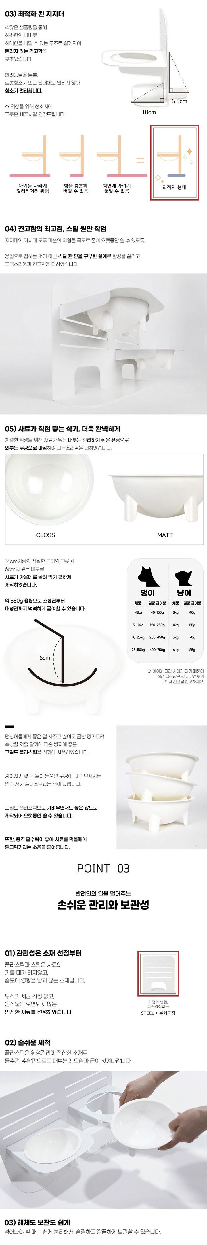 [무료배송] 쁘띠몽드 마론 펫 식기 1구/2구 3번째