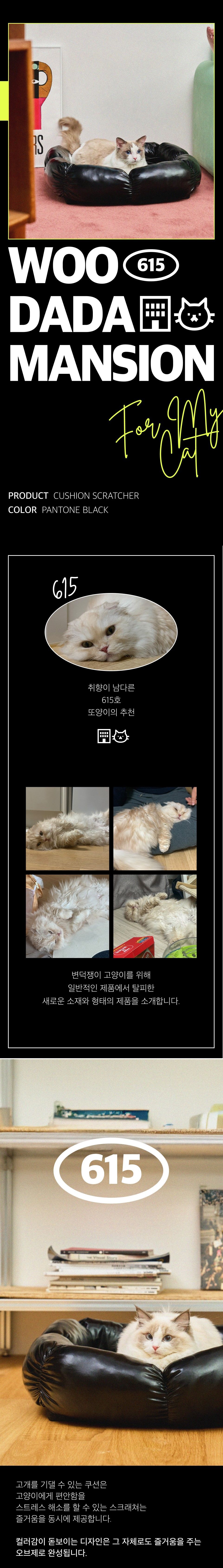 [심쿵펫페어]우다다맨숀 쿠션 스크래쳐 1번째
