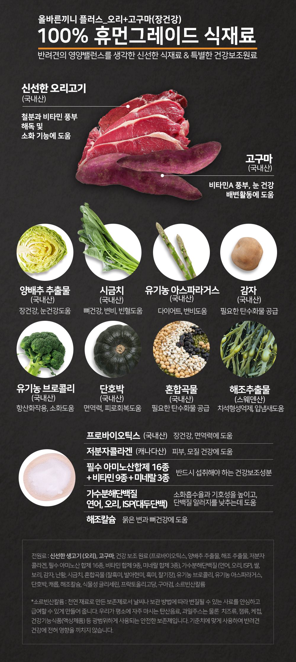 올바른끼니 독 플러스 오리&고구마 장건강 1.2kg 16번째