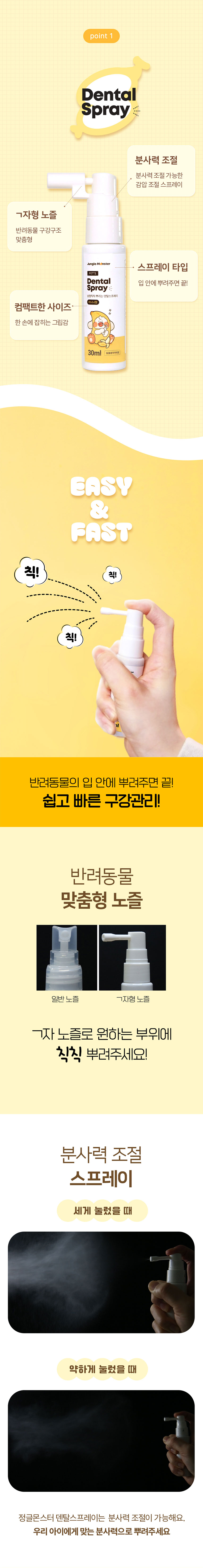 [NEW신상][무료배송] 정글몬스터 냥멍칙칙 반려동물 덴탈 스프레이 3번째