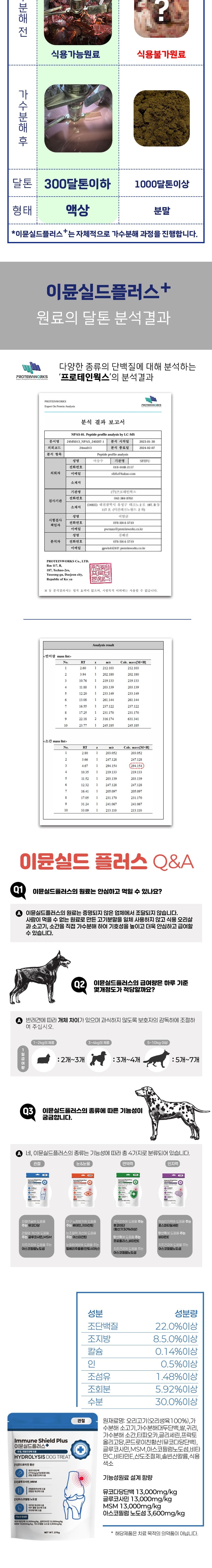 [NEW신상][무료배송] 스페푸 독 이뮨실드플러스 관절 영양제 270g 7번째
