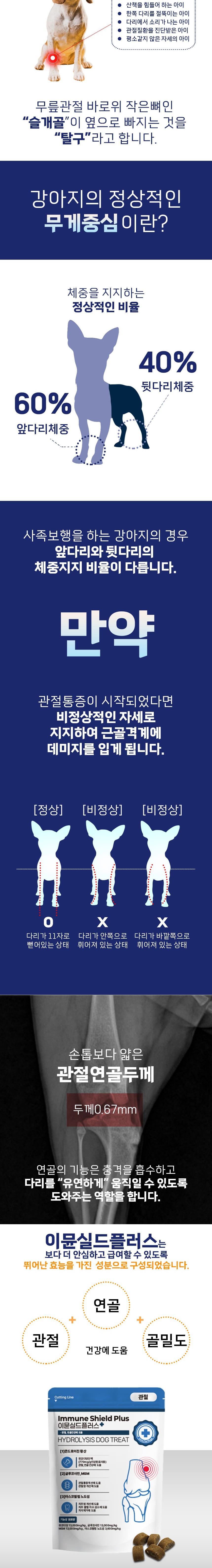 [NEW신상][무료배송] 스페푸 독 이뮨실드플러스 관절 영양제 270g 2번째