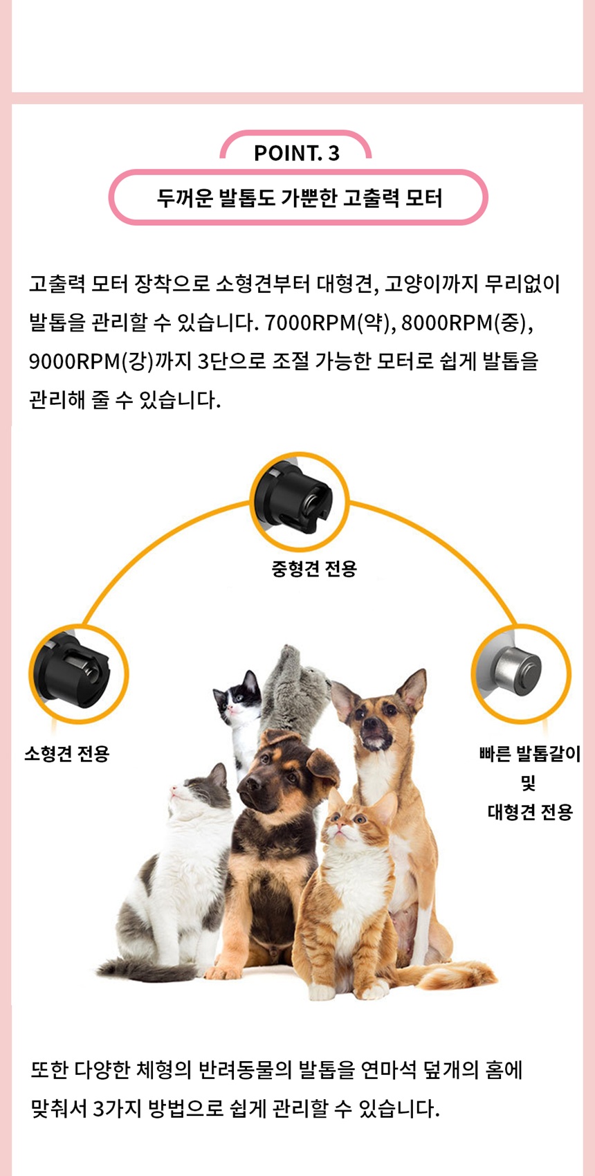 [NEW신상][무료배송] 실버라인 쓰담 강아지 발톱 그라인더 LED형 6번째