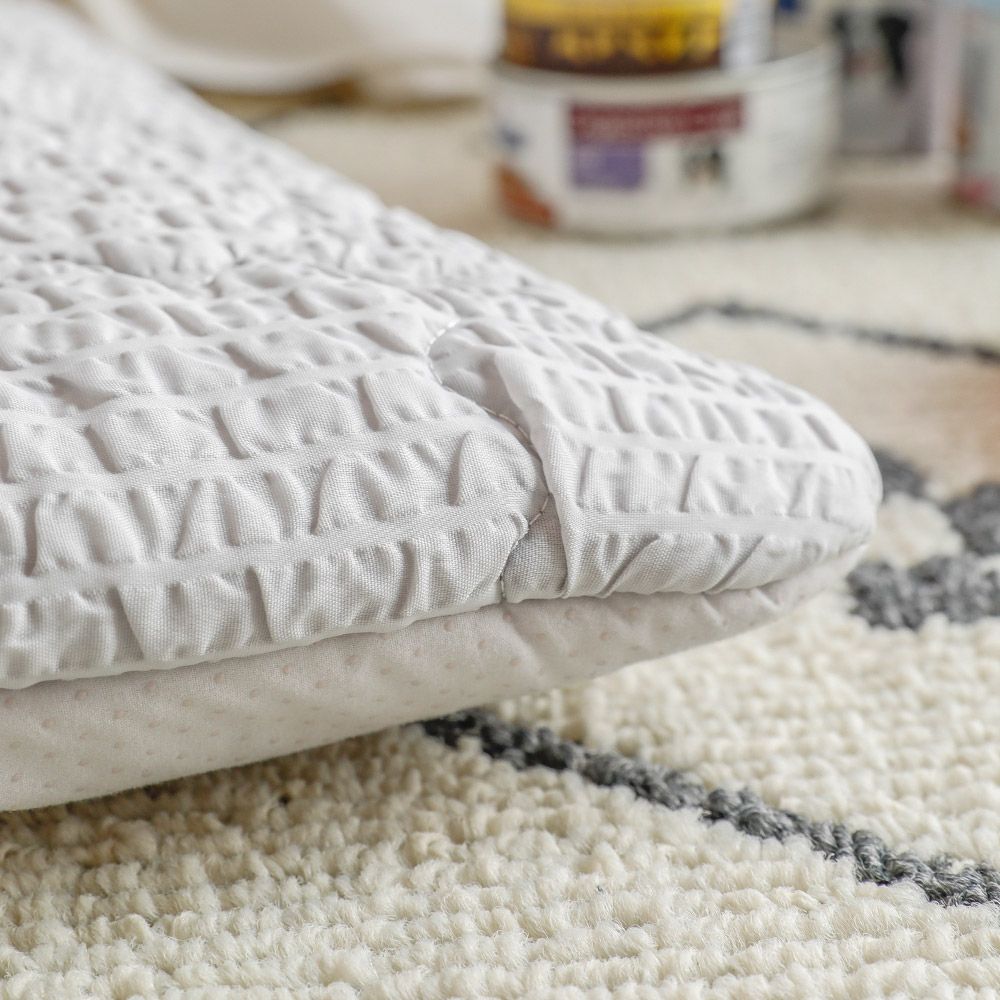 [무료배송] 아망떼 시어서커 리플 쿨 방석 쿠션 애플그린/아쿠아블루/피치핑크/체크그레이/체크라벤더/베이지/라이트그레이 M-L