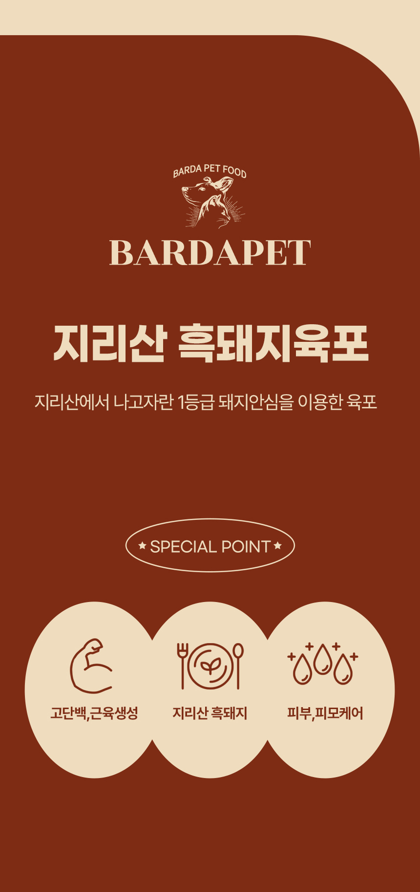 [무료배송][2개] 바르다펫 지리산 흑돼지육포 50g 4번째