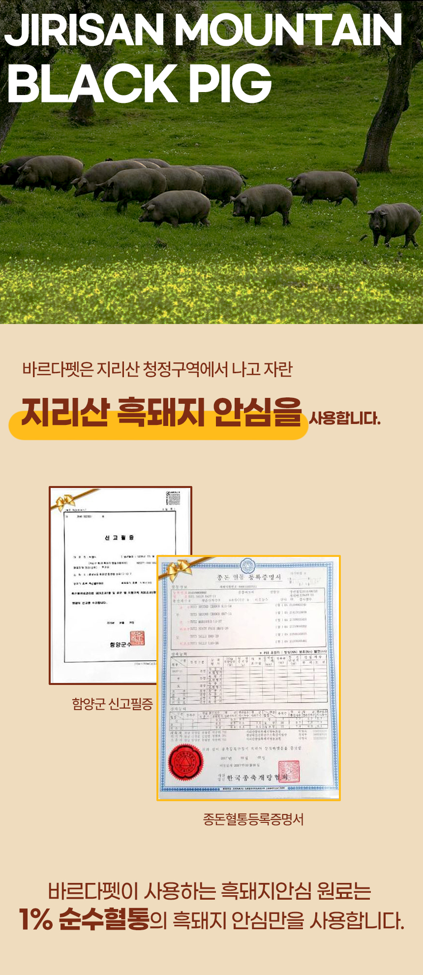 [무료배송][2개] 바르다펫 지리산 흑돼지육포 50g 6번째