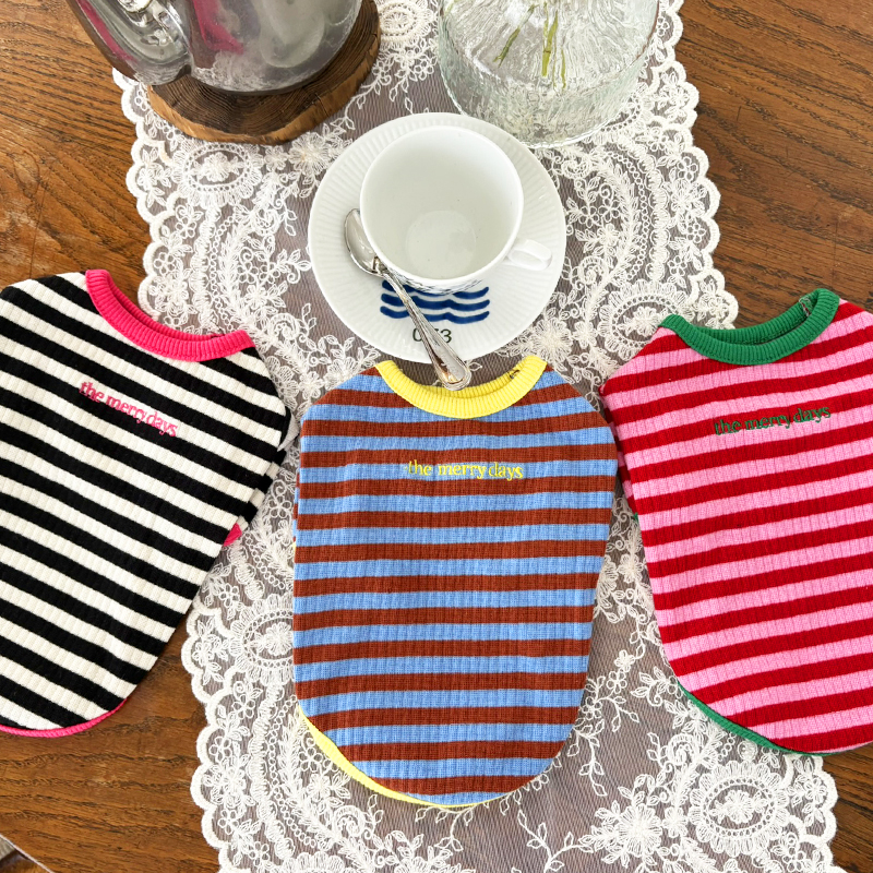 [NEW신상][무료배송] 해피댕댕 올데이단가라티셔츠 3종 (블랙,핑크,브라운) S-XL 22번째
