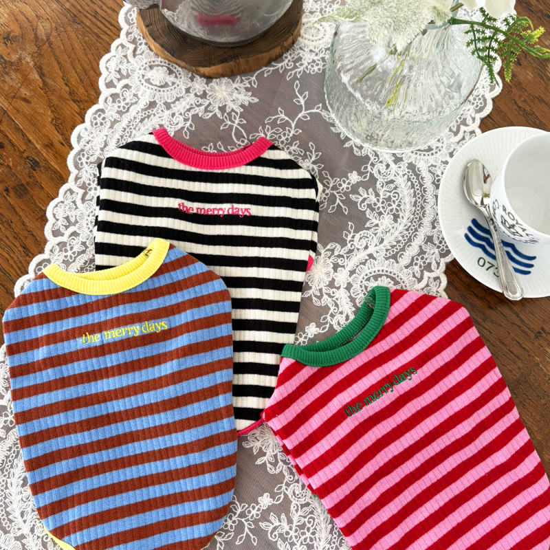 [NEW신상][무료배송] 해피댕댕 올데이단가라티셔츠 3종 (블랙,핑크,브라운) S-XL 1번째