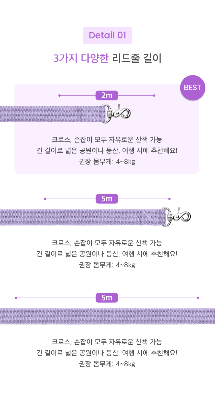 네오핏 핸즈프리 멀티리드줄 2M 10color 5번째