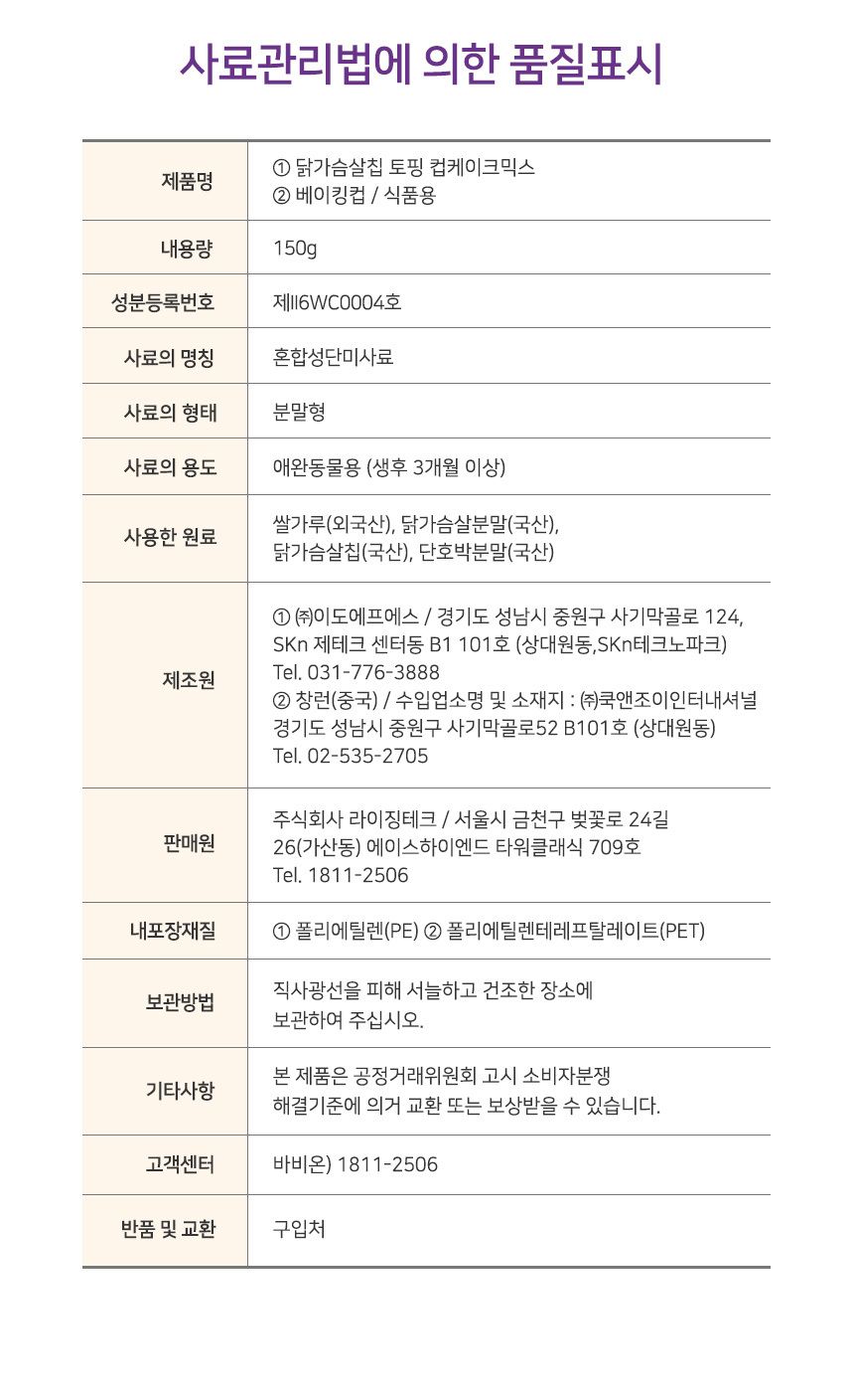 바비온 독 수제간식 닭가슴살칩 토핑 컵케이크 믹스 12번째