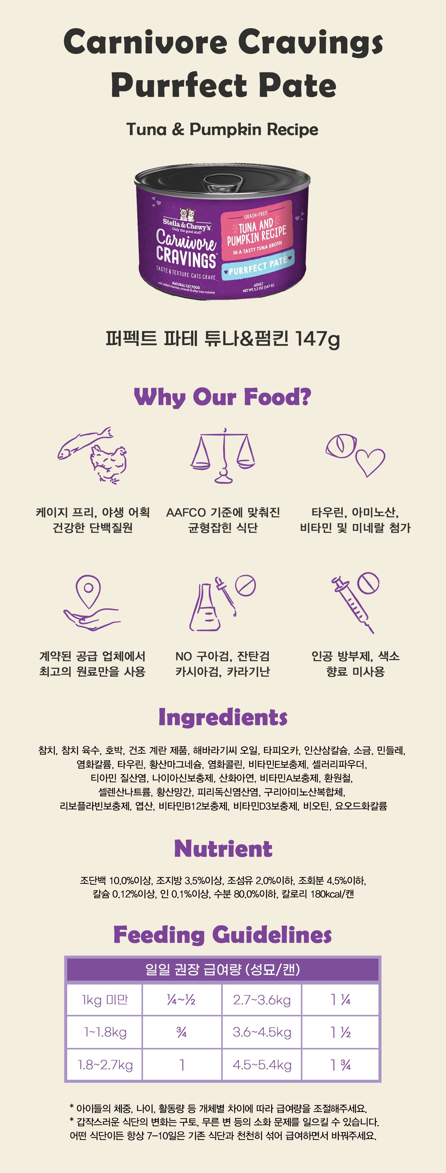 스텔라앤츄이스 캣 크레이빙스 파테 튜나&펌킨 147g 2번째