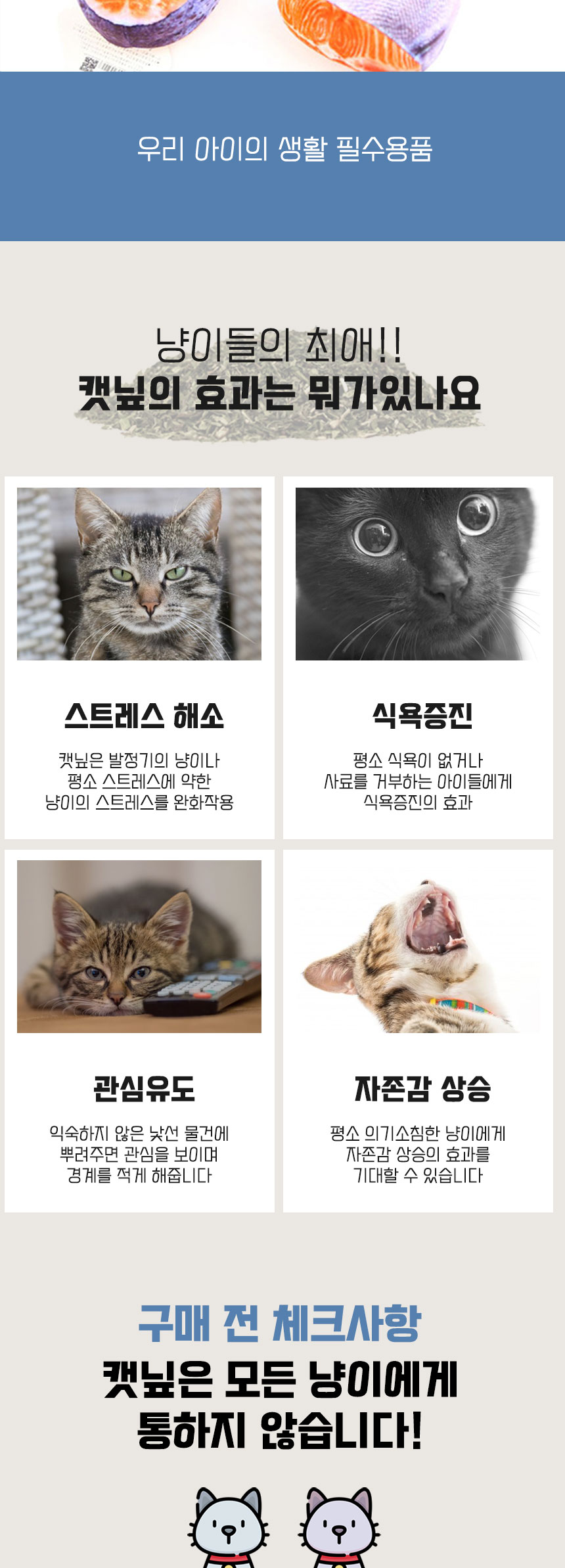 [무료배송] 딩동펫 고양이 장난감 캣닢 생선인형 세트 2번째