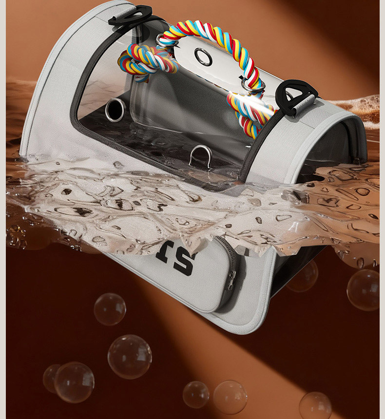 [NEW신상][무료배송] 펫볼루션 반려동물 전방위 통풍 컬러 손잡이 이동장 11번째