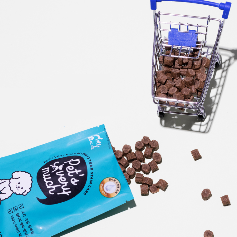 [무료배송] 페츠베리머치 독 알러지&티어스테인 케어 오리 1kg 2번