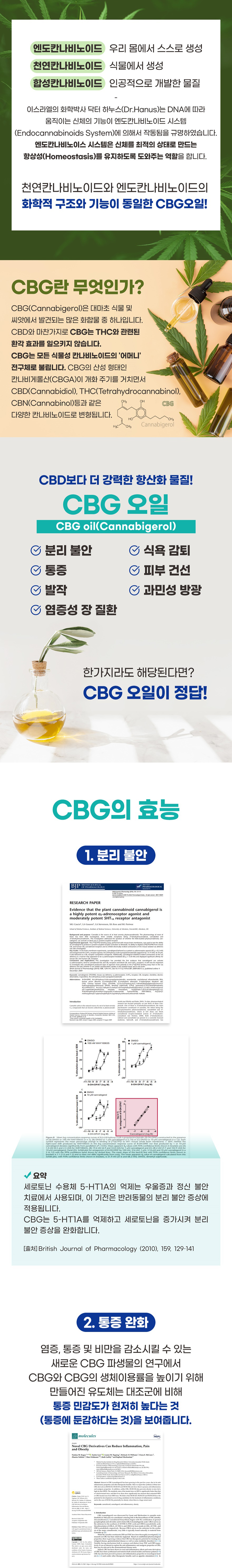[무료배송] 브랜바인 독 칸나비게롤 햄프씨드 오일 천연진통제 30ml CBG 5% 함유 4번째