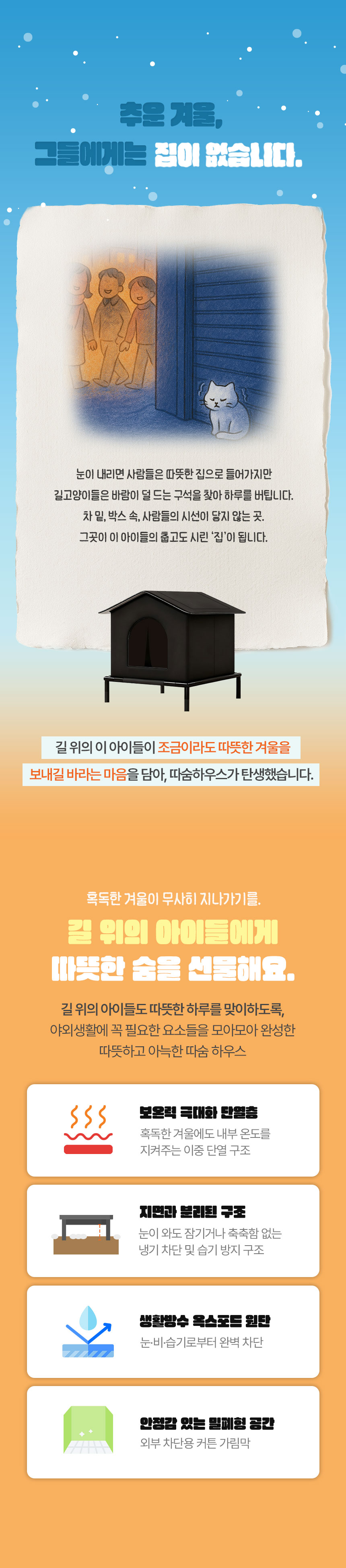 [NEW신상][무료배송] 크레용펫 따숨하우스 다리형 길고양이 집 (소형/중형/대형) 2번째