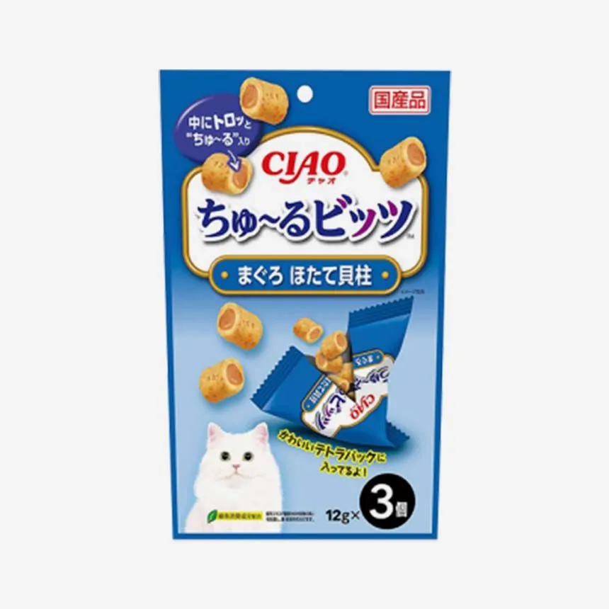 이나바 캣 챠오 츄르비츠 참치&가리비관자 12g*3p