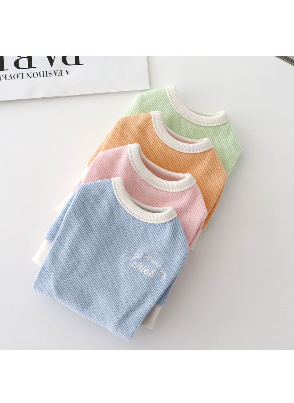 [무료배송] 쉬오트 샤베트 와플 티셔츠 S-2XL 16번째