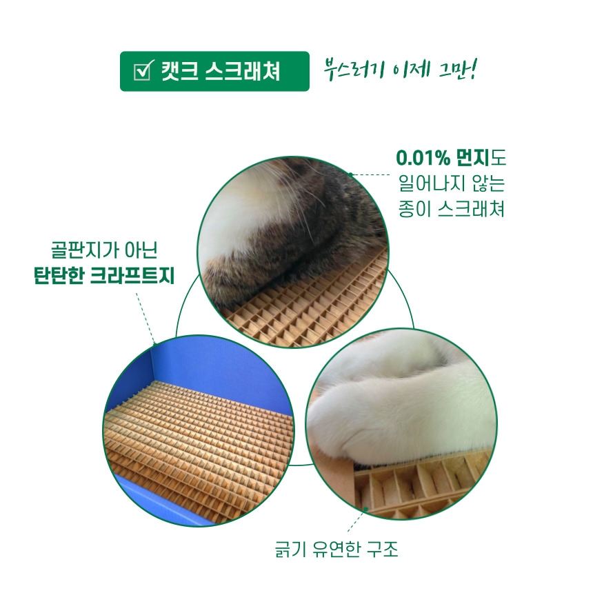 [무료배송] 캣츠크라프트 캣크박스 고양이박스 박스스크래쳐 9번째