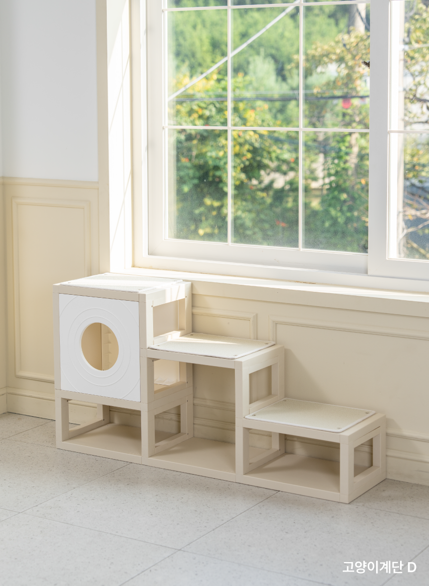 [NEW신상][무료배송] 큐빅스펫 먼치킨 노묘 낮은 캣타워 고양이계단 C+커버세트 6color+ 스크래쳐 3장포함 54번째