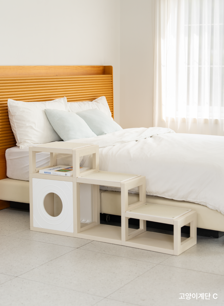 [NEW신상][무료배송] 큐빅스펫 먼치킨 노묘 낮은 캣타워 고양이계단 C+커버세트 6color+ 스크래쳐 3장포함 53번째