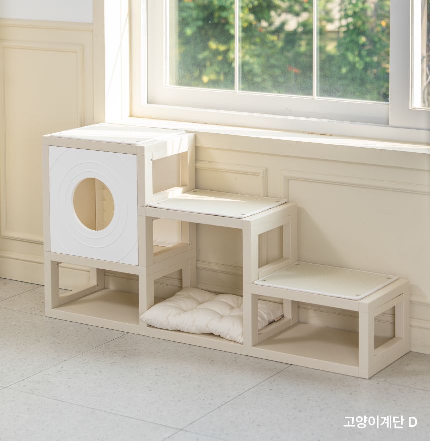[NEW신상][무료배송] 큐빅스펫 먼치킨 노묘 낮은 캣타워 고양이계단 C+커버세트 6color+ 스크래쳐 3장포함 55번째