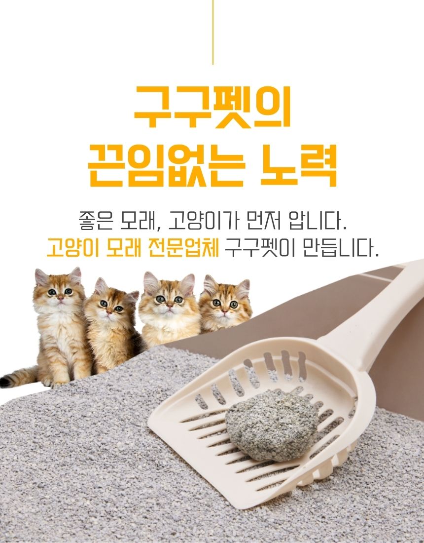 [NEW신상][무료배송] [3개] 구구펫 시그니처 벤토나이트 모래 6kg 오리지널 3번째